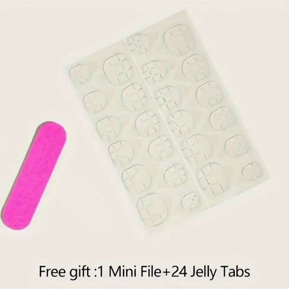 Press-On Nails, NIB, Pink & White - Picture 10 of 10